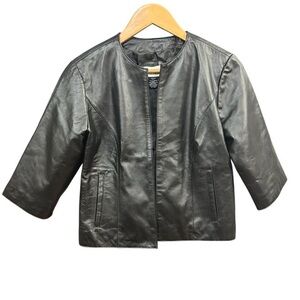 VTG Neiman Marcus Black Leather Jacket Medium